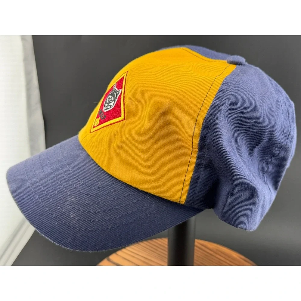 Vintage Cub Scouts Wolf Rank-Youth Cap, Blue Yellow, Adjustable, OSFA